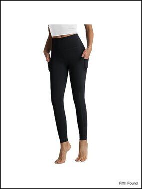 High Waist Cotton Leggings with Pockets Yoga Pants Workout Capris